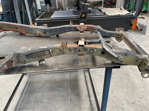 IFS steering box mount with chassis plates