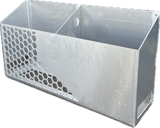 3mm Aluminium Double Jerry Can Holder - Sideways Mount for 20L Cans