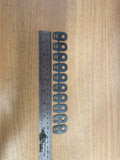 Mild Steel Cable Tie Mounts - Screw or Weld On, 10 Pack Strip