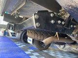 N80 Raised Towbar Brackets 10mm Powdercoated for Tray, Tub Chop, Lifted Vehicles
