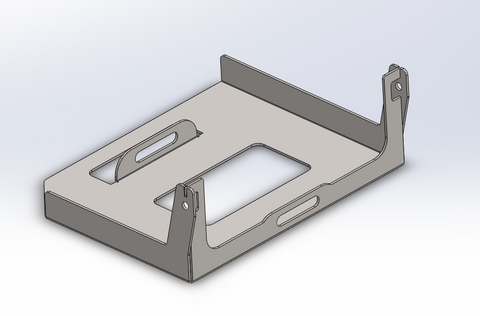 Under seat Battery tray