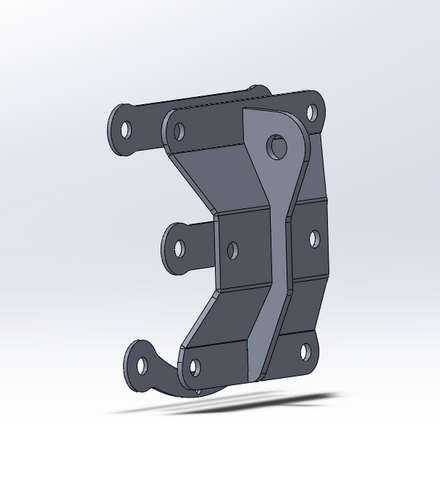 Rear Pull plate with nut plates