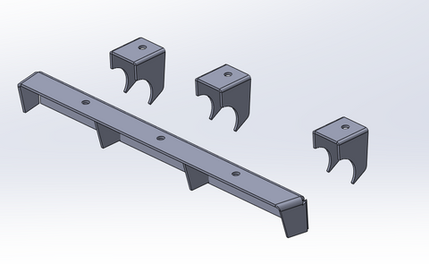 Nissan patrol fuel tank riser brackets